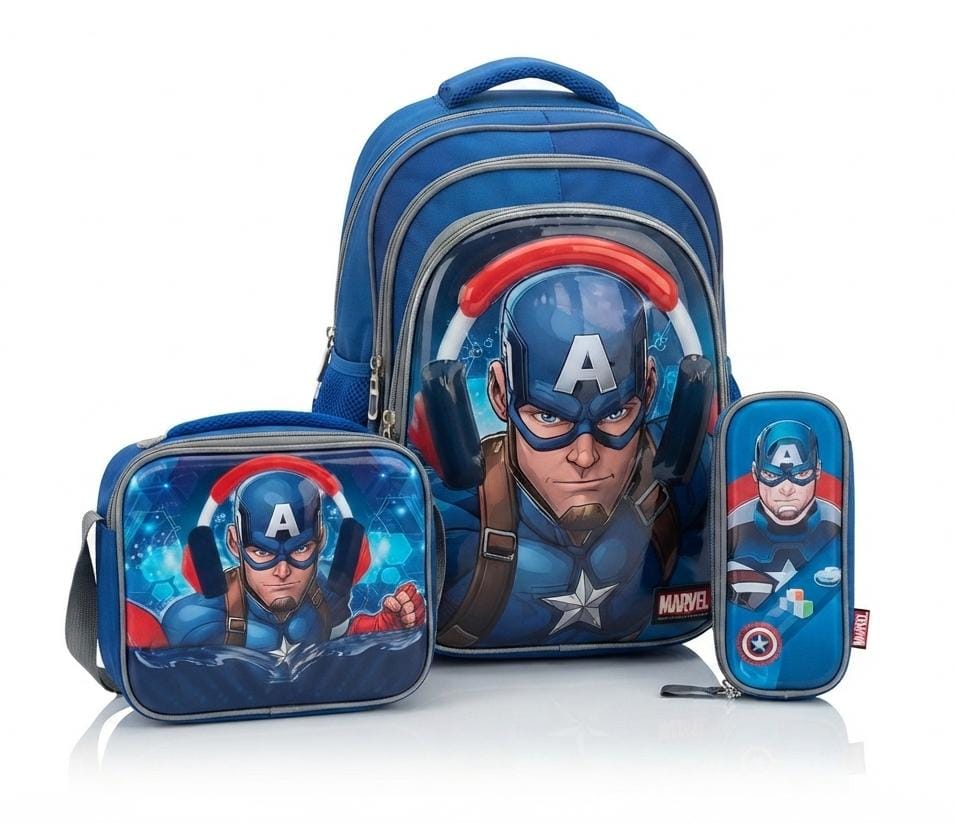 3 pièces Sac à dos bandoulière et trousse