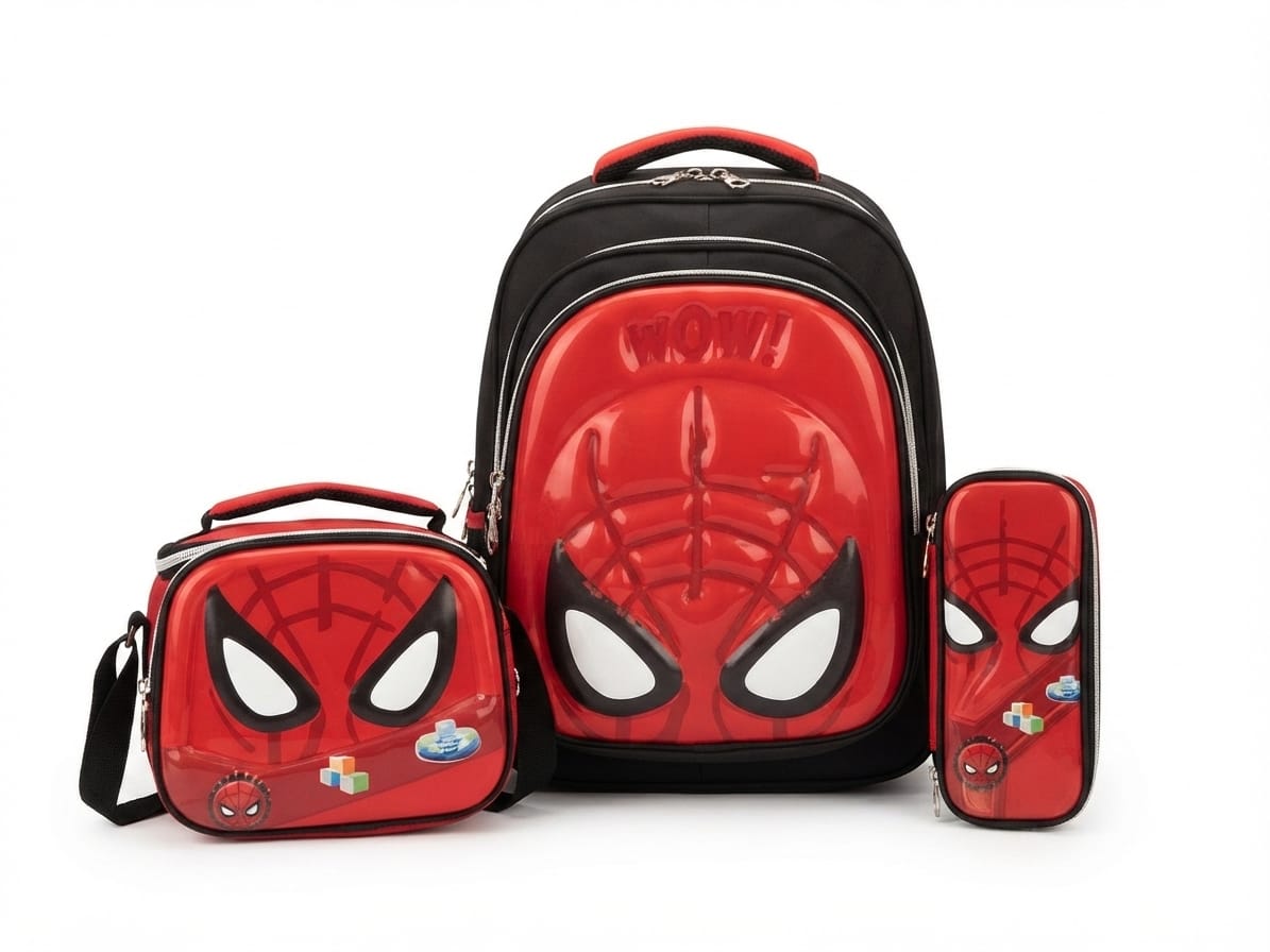 3 pièces Sac à dos bandoulière et trousse