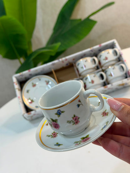 service à café النقشة مدموجة