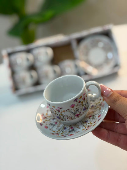 service à café النقشة مدموجة