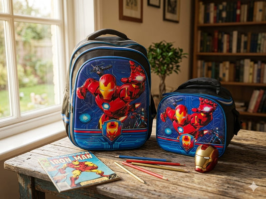 Cartable Avec Support sac Repas et Trousse Pour garçon