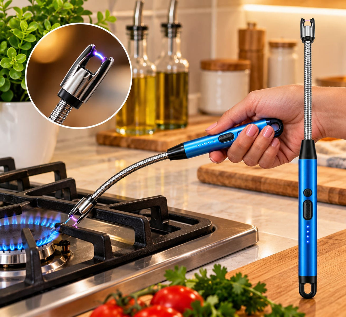 Briquet allume-gaz électronique USB rechargeable