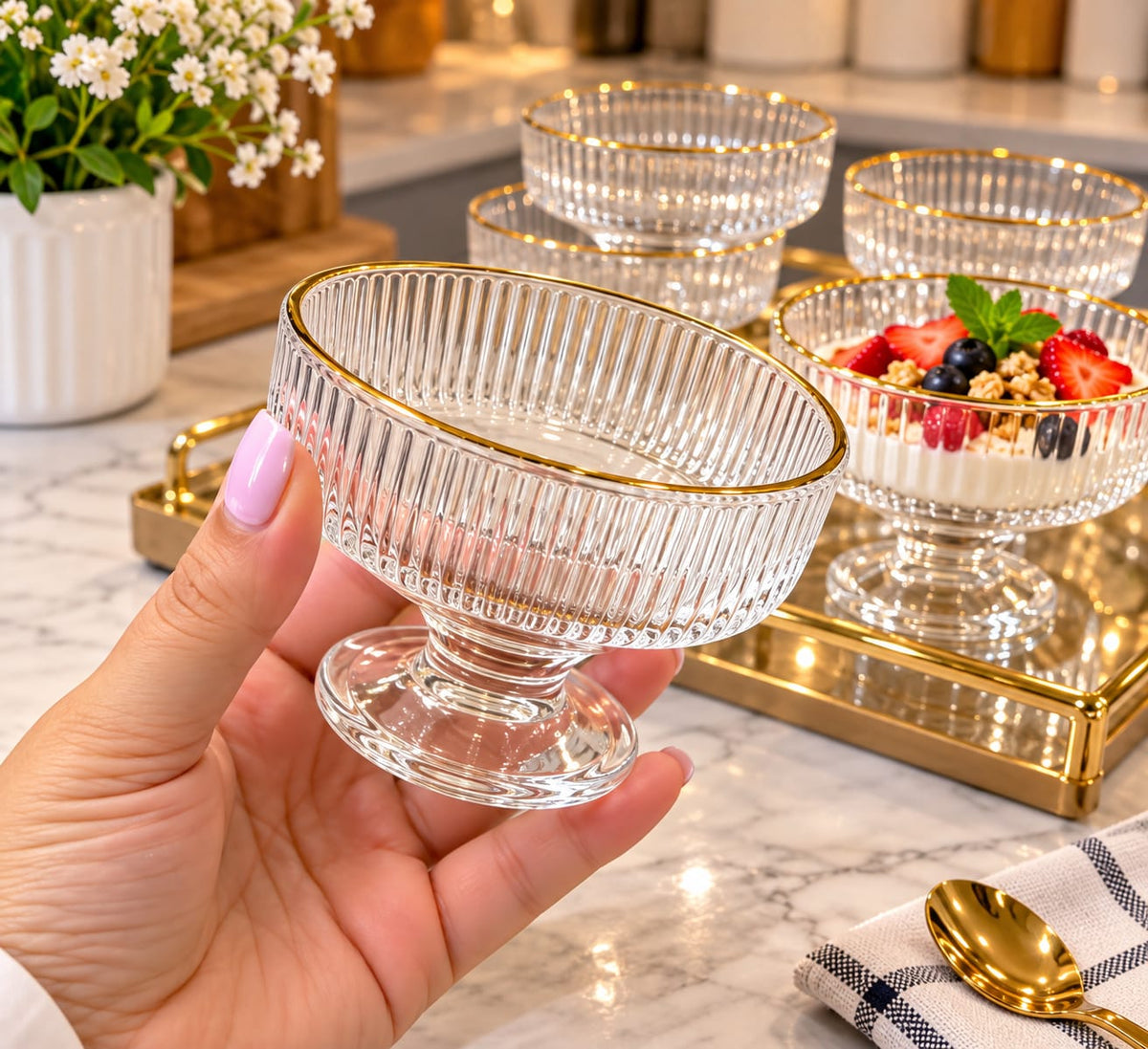service en verre 6 pièces