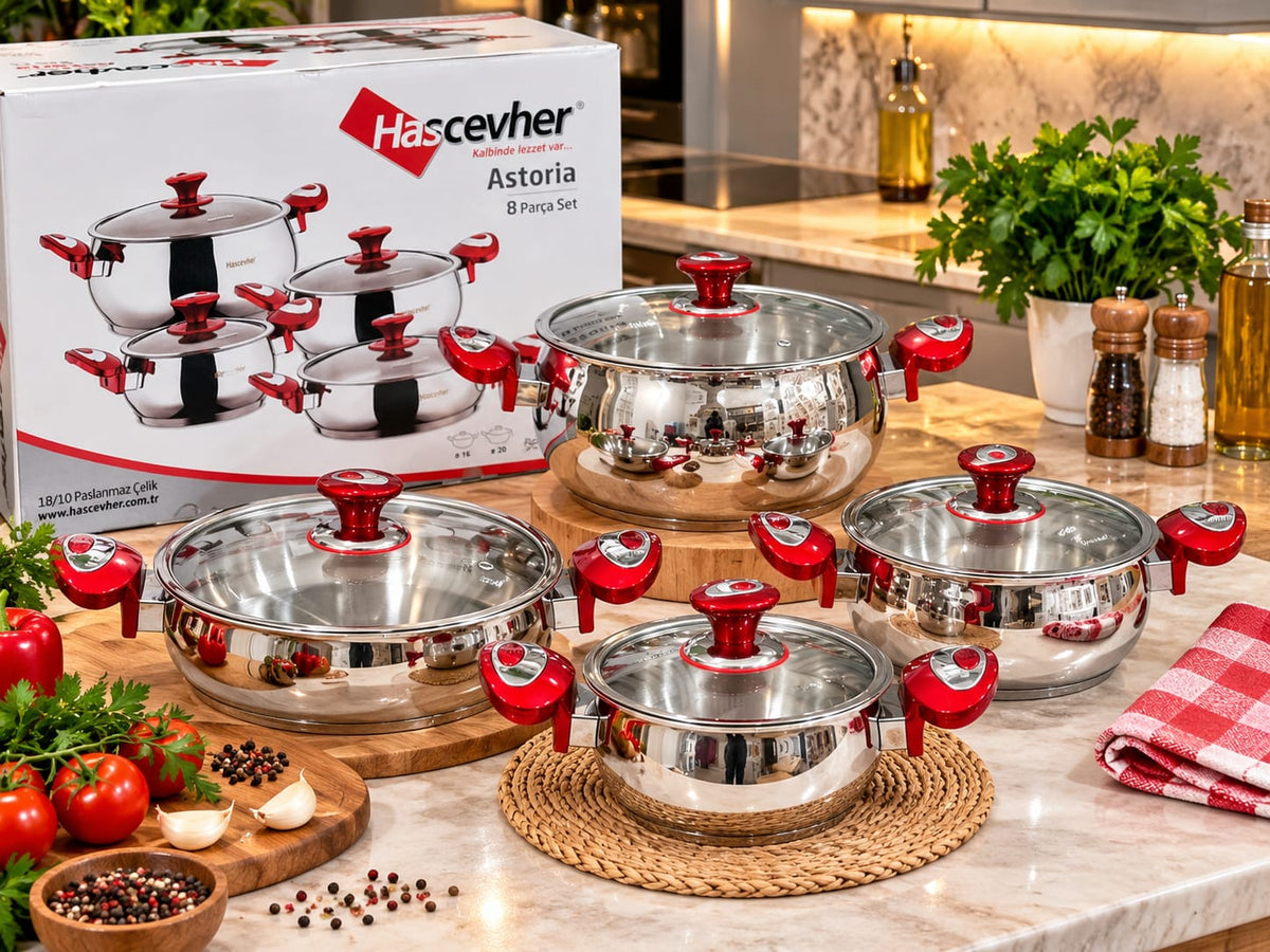 Service inox 8 pièces haschever