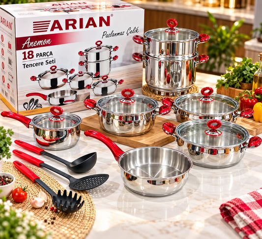 service inox 18 pièces arian