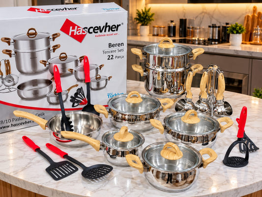 service inox 22 pièces haschever