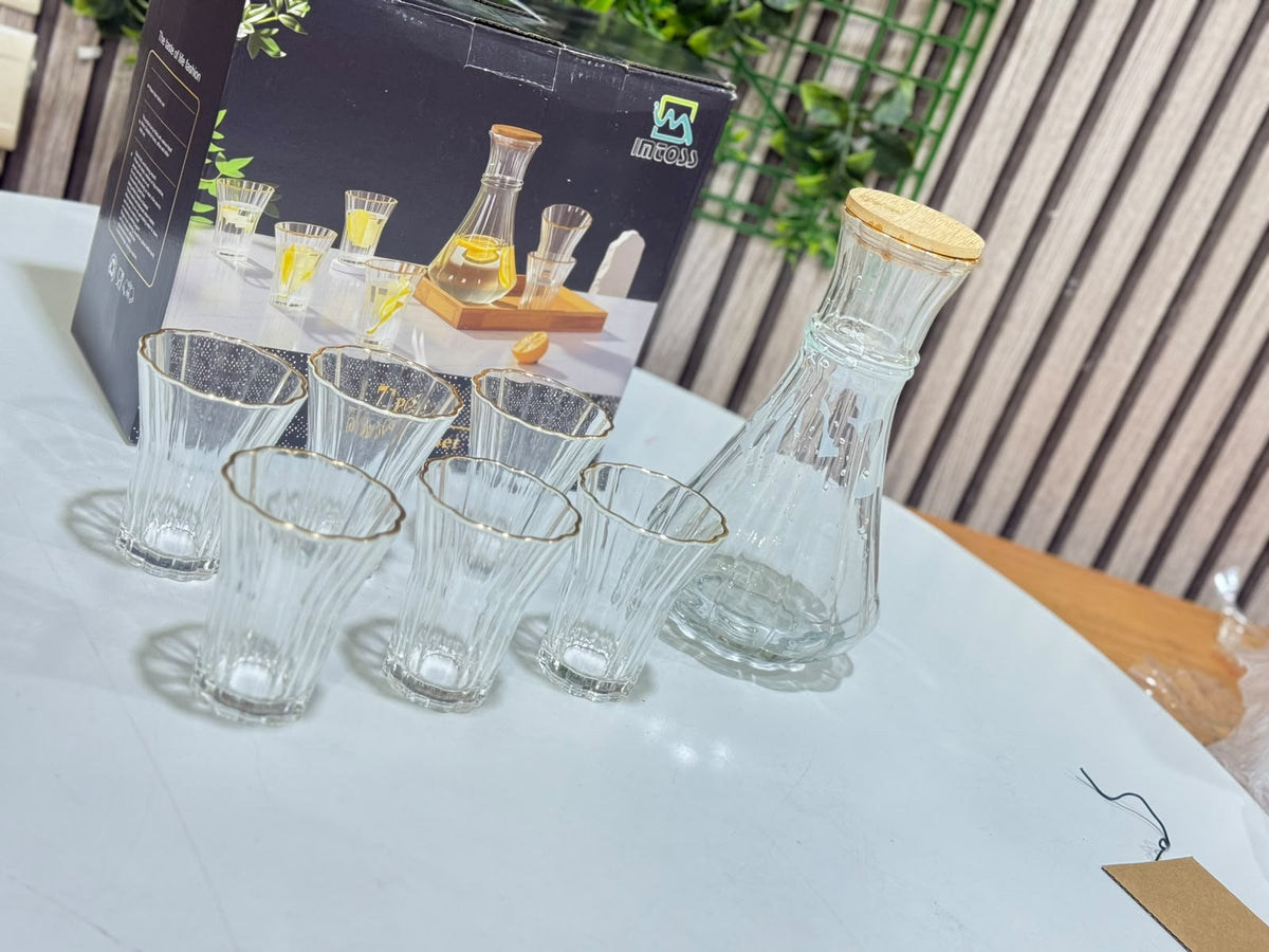 Service à Eau 7 Pièces en Verre