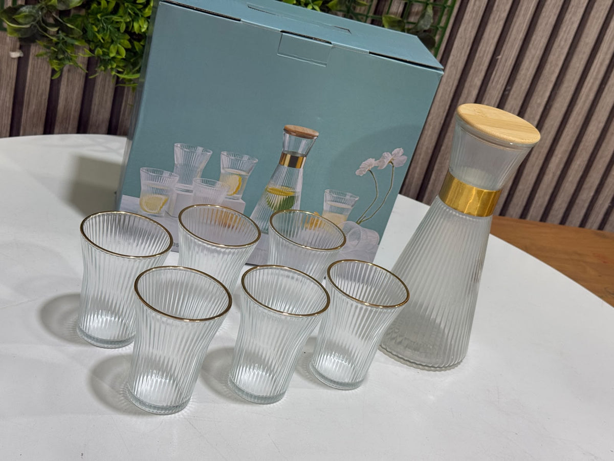 Service à Eau 7 Pièces en Verre