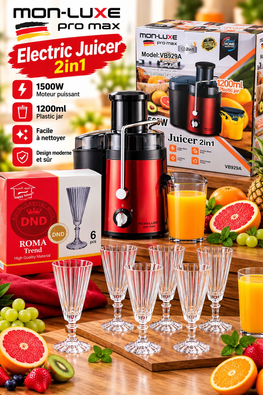 Pack Centrifugeuse mon luxe + 6 coupes