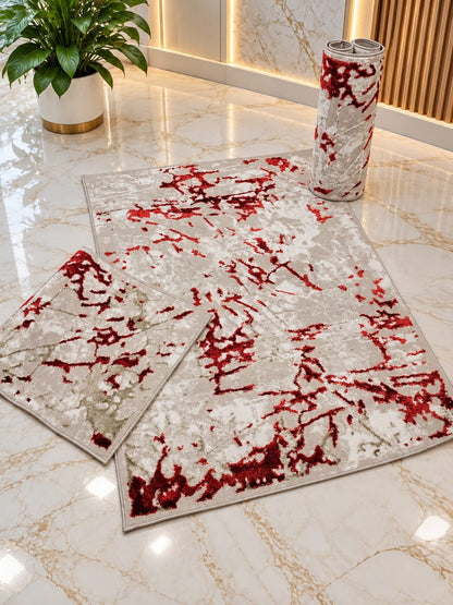 Tapis 3 pièces  النقشة مدموجة