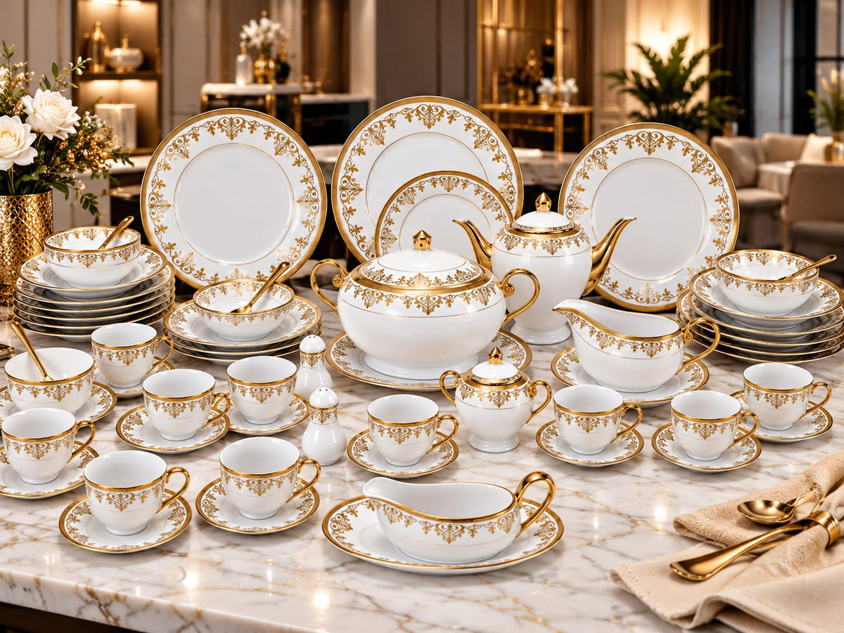 Service a Table en Porcelaine 72 Pièces