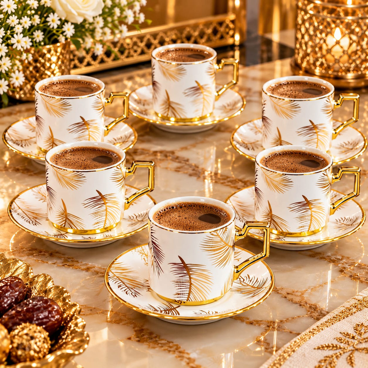 Service à café  زينة مدموجة