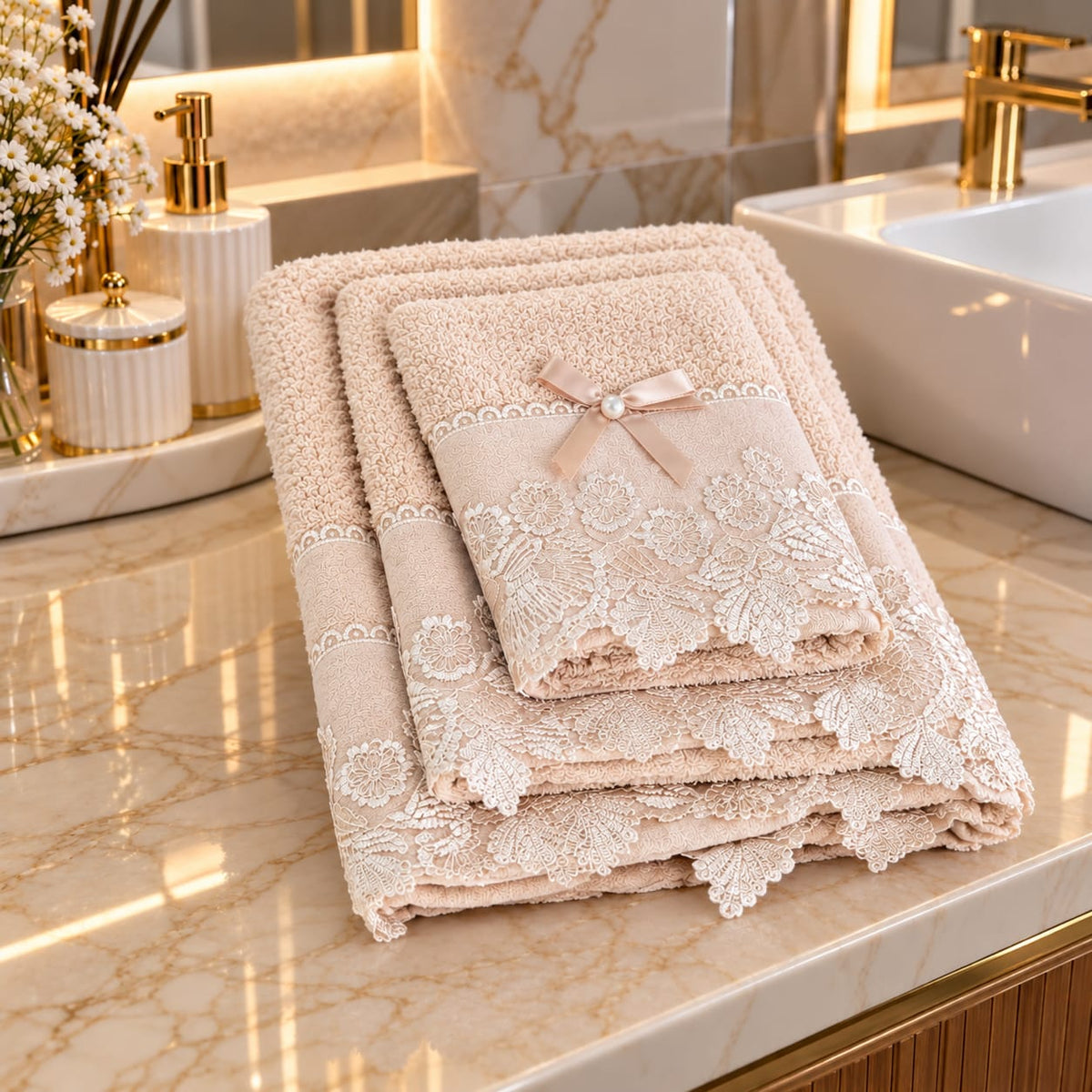Lot de 3 Serviettes