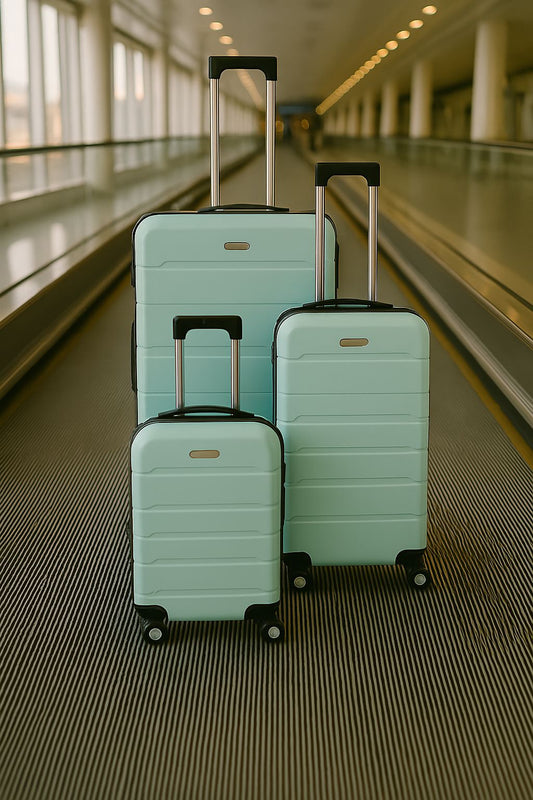 Série De 3 Valises Incassable vert