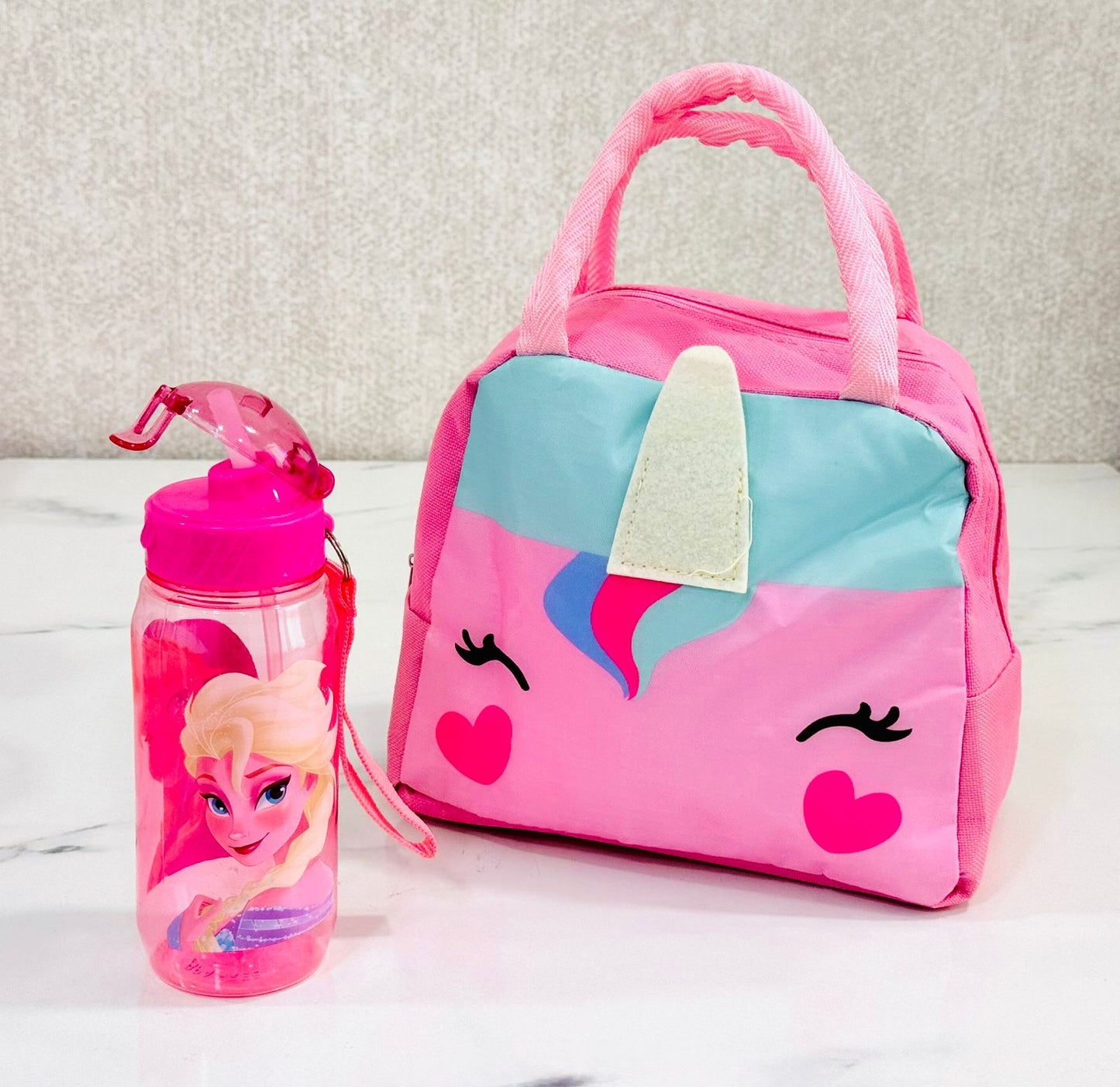 Sac à gouter + bouteille بنات