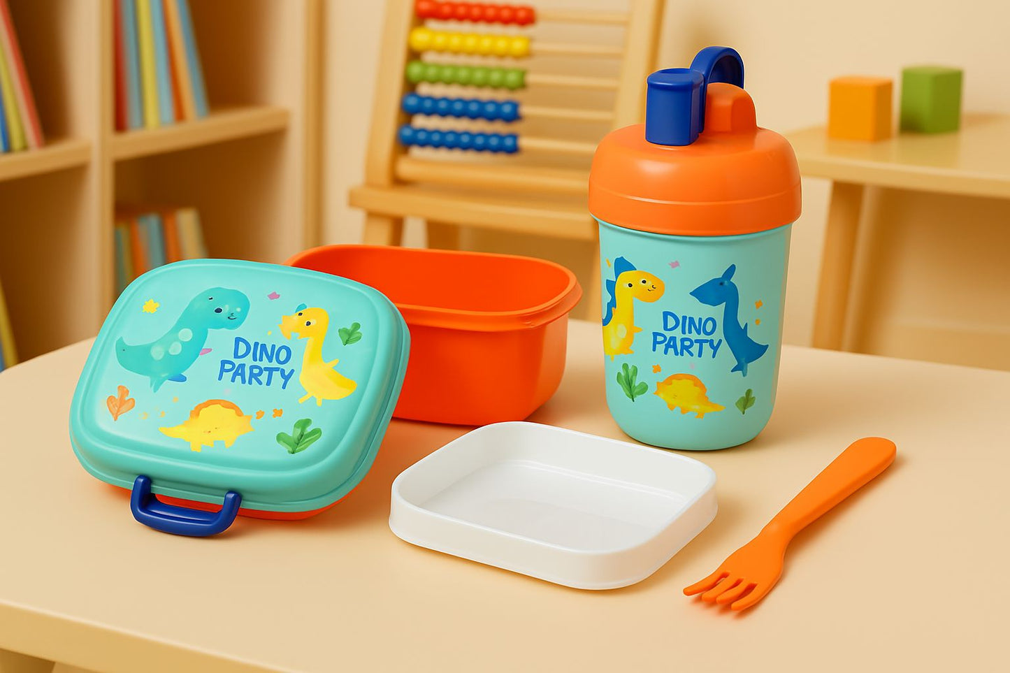 Lunch Box Rectangulaire + Bouteille