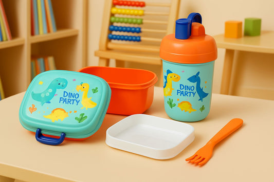 Lunch Box Rectangulaire + Bouteille