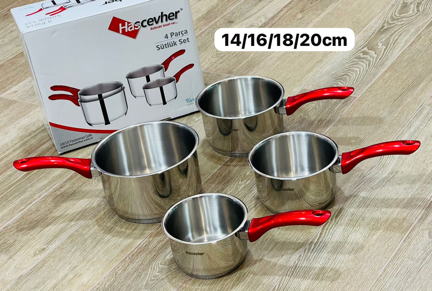 Série de 4 de Casseroles Hascevher