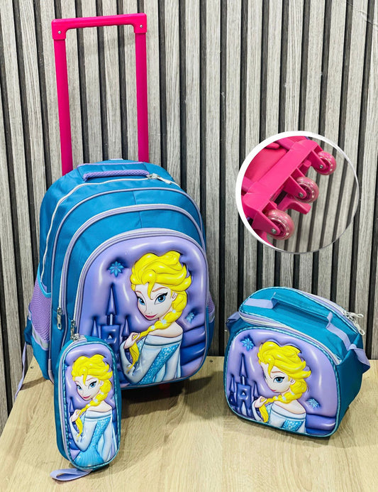 Cartable Avec Support sac Repas et Trousse Pour Fille