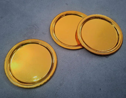Série de 3 plateaux rond "mini"
