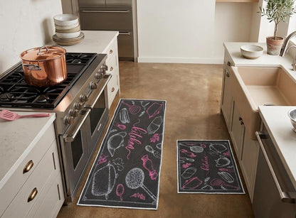 2 pièces tapis cuisine