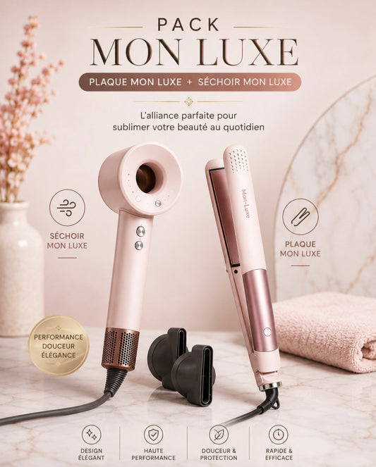 Pack Plaque Mon luxe + sèche cheveux mon luxe